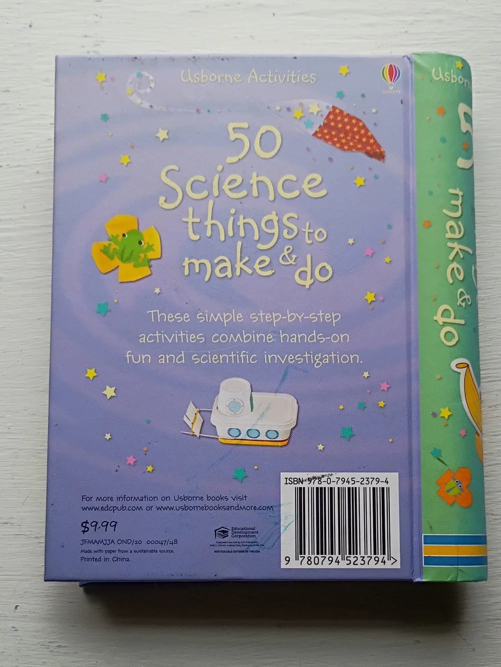 Usborne 50 Science Things to Make & Do — Purple Kids' Activity Book